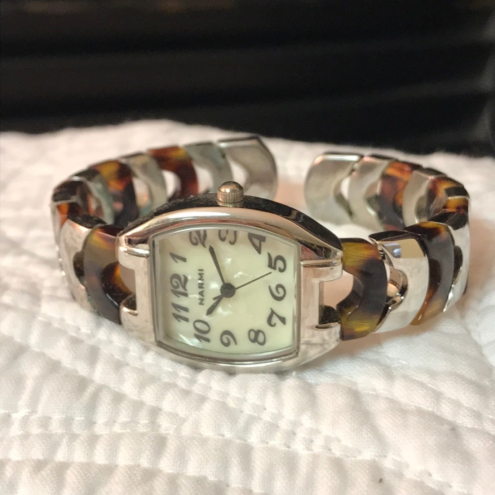 Narmi Tortoise‎ and silver Watch